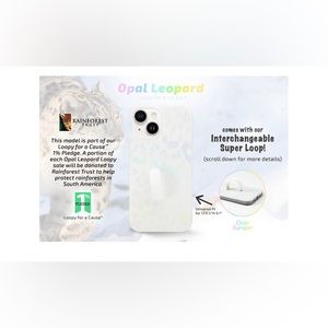 Brand new Opal Leopard LOOPY case for iPhone 13.